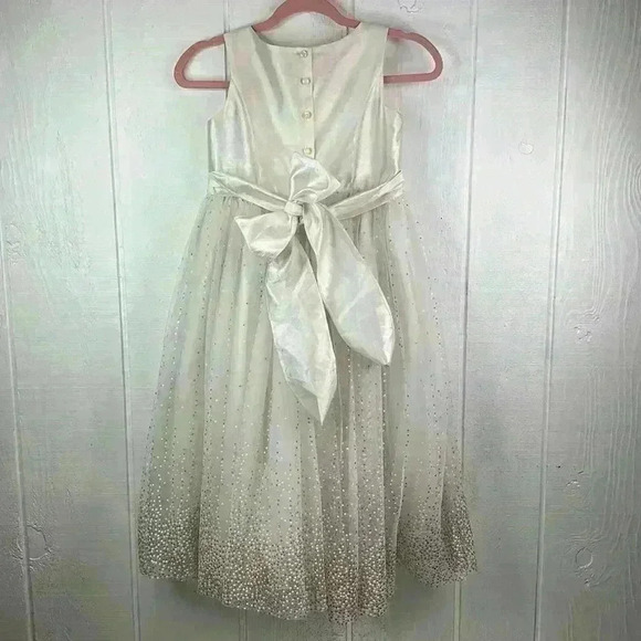 David’s Bridal Flower Girl Formal Dress Size 10 Worn Once Excellent Condition - Picture 3 of 8
